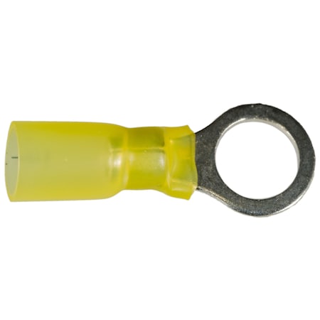 Midwest Fastener Ring Terminal, 10 AWG, Plastic Insulated, 6 PK 67957